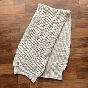 Barbour Cream Knit Scarf